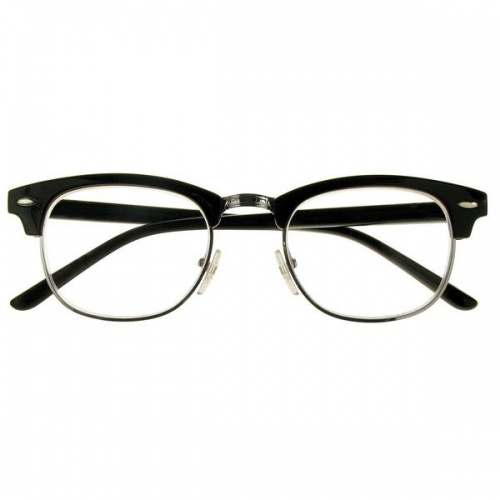 Black Retro JFK Style Reading Glasses-Bromley